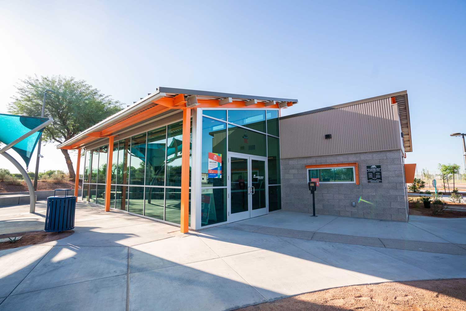 MESA express library building exterior 1 | Auburn Public Library: Using Bibliotheca’s suite of products to handle a 160% increase in circulation